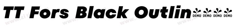TT Fors Black Outlin字体转换